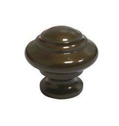 POMOLO SAGOMATO OTTONE BRONZATO mm 25 Pz.2 GEMAC - ELAB