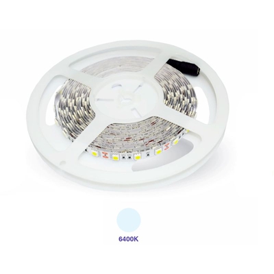 V-tac - STRISCIA LED BOBINA 5M SMD 5050 300 LED IP20 12V LUCE FREDDA 6000K