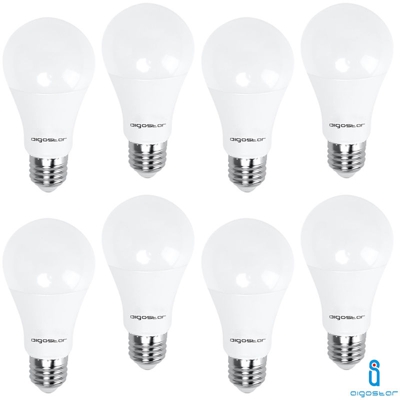 Aigostar - 8x LAMPADINA LED E27 17W 6400K BIANCO FREDDO A60 A+ 1445LM 280° FASCIO AMPIO A5