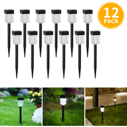 Luce Led Solare Da Giardino 6500K Lampioncino Picchetto Paletto 4 Pezzi - AIGOSTAR precio