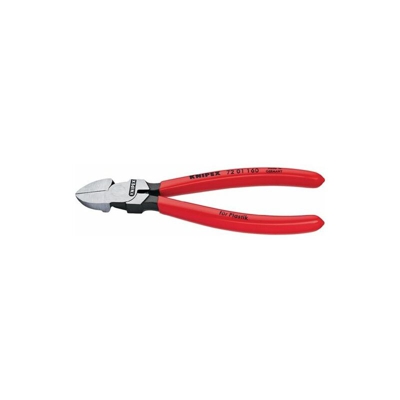 KNIPEX Fresa laterale per plastica lucidata con rivestimento in plastica 160 mm
