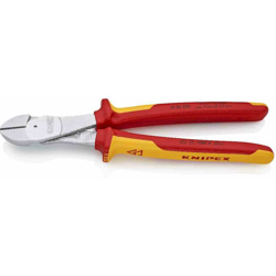 KNIPEX taglierina laterale, 250mm, isolamento protettivo 1000V, isolato, testato VDE, taglierina lato potenza características