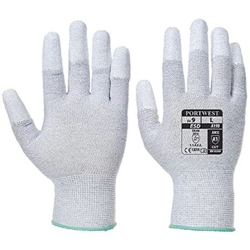 Guanti esd antistatici in fibra di carbonio con polpastrelli in pu, misura 9 - Portwest precio