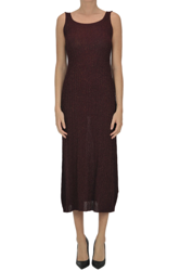 Ribbed lurex knit dress características