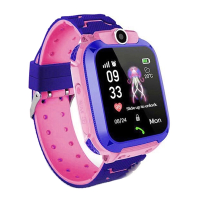 Q12 Bambini intelligente Guarda IP67 impermeabile Touch-screen SOS telefonata Posizione dispositivo Tracker Anti-perso Orologi - ASUPERMALL