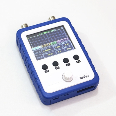sonda dell'oscilloscopio fai da te WAVE2 Pocket touch screen oscilloscopio digitale a due canali di memorizzazione digitale con le parti senza