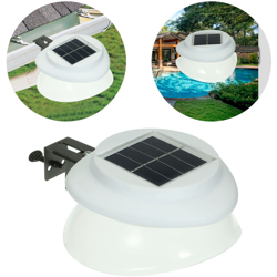 UFO aspetto della illuminazione esterna di paesaggio pioggia leggera 9 LED Lampada da parete giardino sul tetto solare applicata al binario características