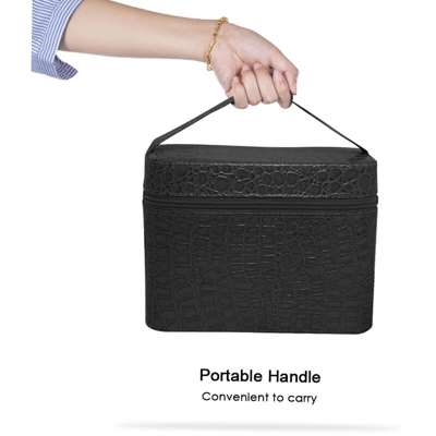 84 Slot diamante Storage Box Design Pattern diamante ricamo Strass Pittura di accessori i monili di pillole Nail Art Organizer trasporta la cassa