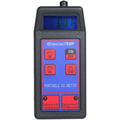 Rilevatore di qualita dell'acqua 2 in 1 Rilevatore di conduttivita EC / temperatura TEMP nero EC-8423 spedito senza batteria - ASUPERMALL