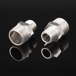 Adattatore compressore aria aerografo, filetto maschio G1 / 8 a filetto maschio G1 / 4, acciaio inossidabile - ASUPERMALL en oferta