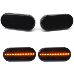 1 paio 2 Pz dinamica LED affumicato indicatore laterale luci LED Lens Fender Per Volkswagen Bora Golf 4 - ASUPERMALL características