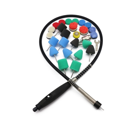 Lucidatura tampone di lucidatura della spugna mozzo ruota insieme 28 insiemi macchina - ASUPERMALL