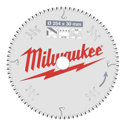 Lama circolare MILWAUKEE per troncatrici 80 denti 3x254mm 4932471318 características
