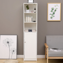 Pavimento del bagno gabinetto multifunzionale Bagno dell'organizzatore di immagazzinaggio con il portello 3 Tier mensola rack basamento di legno precio