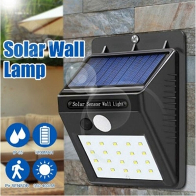 Parete solare Luce 20LED sensore del corpo umano Luci giardino esterno lampada da parete del giardino impermeabile Lighting - ASUPERMALL