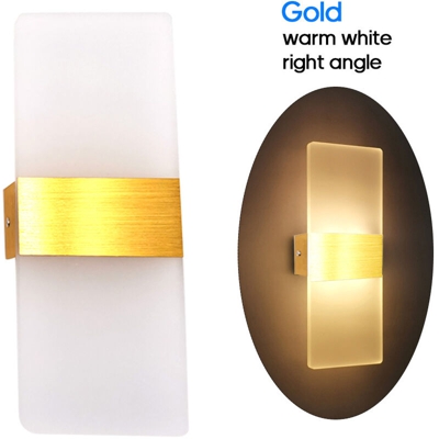 chiave della parete del LED acrilico (ad angolo retto in oro bianco caldo) - ASUPERMALL