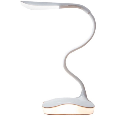 L-DE Desk Lamp 3 livelli regolabili di luminosita dimmerabile Sensibile T-ouch design flessibile pieghevole del tubo USB C-harging Port Built-in ad