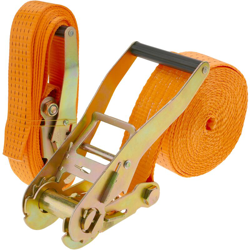 PrimeMatik - Cinghia di serraggio con cricchetto 50 mm x 10 m 5000 kg arancione (pacco 2) características
