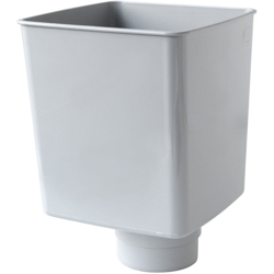 First Plast RCQ100N Raccoglitore Pluviale Quadrato, Grigio, 100 mm precio