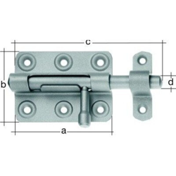 GAH-ALBERTS, Chiavistello con pomello, 100 x 59 mm, superficie zincata - 128982 precio