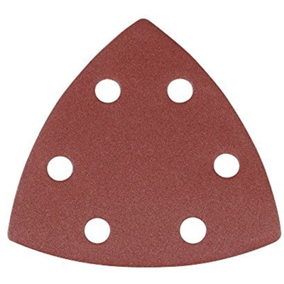 10 fogli triangolari a fissaggio strappo 90 mm 240 Grana - Silverline