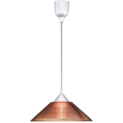 ITALIA SOSPENSIONE CONO CON DIFFUSORE A RIGHE RAME 301400124 - Trio Lighting