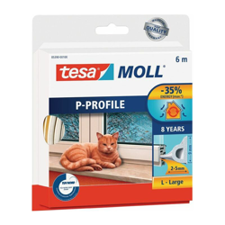 tesa Profilo P-Türmoll 5390 W9mmxH5,5mmxL6m bianco TESAMOLL6m TESAMOLL en oferta
