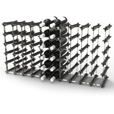 NOOK Portabotigglie di vino Kit Grande 50 - scaffale portabottiglie con sistema modulare - pratica cantinetta portabottiglie
