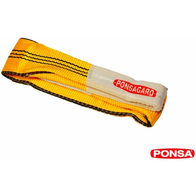 PONSAGARD 030191003108 – 3t-3 m Braca poliestere piatto 3000 kg – 3 m, con trattamento, anti-taglio laterale e antiabrasión