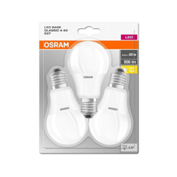 Osram Kit 3 Lampadine Led Goccia 9W Attacco Grande E27 Luce Calda 2700K Lumen 806 Led972476Bli3 precio