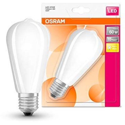 LED (monocolore) Classe energetica: A++ (A++ - E) OSRAM LED Retrofit CLASSIC ST 60 7 W/2700K E27 4058075269811 E27 Pot