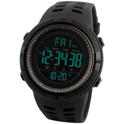 Orologi uomini di sport Countdown Double Time Guarda Allarme Cronografo digitali da polso impermeabile 50M Relogio Masculino - Skmei