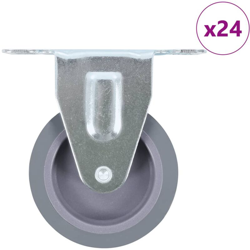 Rotelle Fisse 24 pz 75 mm - VIDAXL en oferta