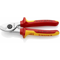 KNIPEX Cesoia per cavi, meccanica a una mano, Ø15mm, 50mm², L165mm, isolata, testato VDE en oferta