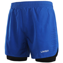 Shorts da uomo traspiranti, blu, L - LIXADA en oferta