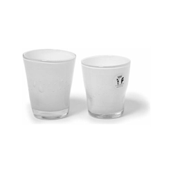 Bicchieri 6 Pezzi Acqua Bianco Schiacciato - YEPPON características