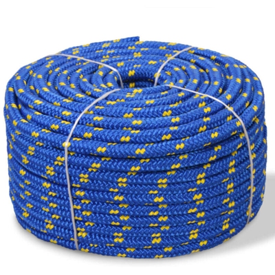 Corda Nautica in Polipropilene 8 mm 100 m Blu - VIDAXL