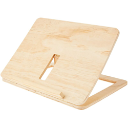Rayher Holz-Tablet-Oder Buchstà¤nder FSC 100%, 28x21x3, 4cm Tablet o Libro Supporto, Legno, Marrone, 27 x 20 x 2 cm, 3 Unità en oferta