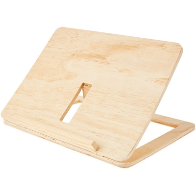 Rayher Holz-Tablet-Oder Buchstà¤nder FSC 100%, 28x21x3, 4cm Tablet o Libro Supporto, Legno, Marrone, 27 x 20 x 2 cm, 3 Unità