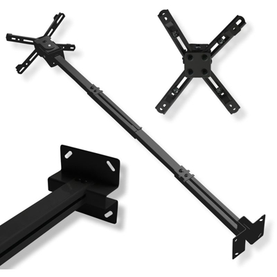 Supporto da soffitto Nemaxx PH03 per videoproiettore proiettore universale stabile flessibile inclinabile nero