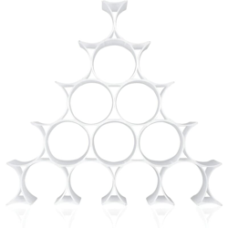 Portabottiglie, 16 Pezzi, Confezione da 1 Pezzo, Opalino - Kartell en oferta