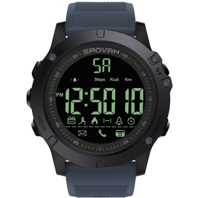 Spovan - sport pedometro PR1-1 Orologio Bluetooth blu