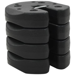 Piastre Di Peso Per Gazebo In Cemento 4 Pz 220x30 Mm Nero en oferta