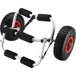 Wiltec - Carrello pieghevole in alluminio per il trasporto di barche canoe o kayak fino a 45 kg en oferta