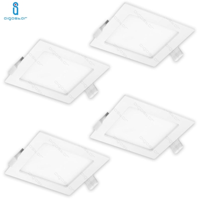 Pannello Led Faretto Da Incasso 18W 4000K Ultra Slim Bianco Quadrato 4 Pezzi - AIGOSTAR