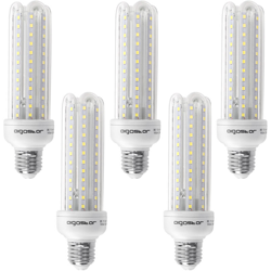 Aigostar - LAMPADINA LED TUBO T3 4U 19W ATTACCO E27 LUCE BIANCO FREDDO 6400K NO FLUORESCENTE 5 PEZZI precio