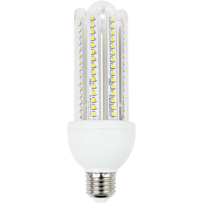 Lampadina Led Tubo T4 4U 23W Attacco E27 Luce Bianco Freddo 6400K No Fluorescente Aigostar