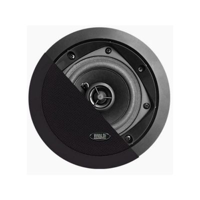 Vivaldi Diffusore Giove Rotondo 25W 8Ohm Nero Da Incasso Round12B