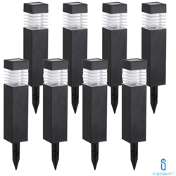 Luce Led Solare Da Giardino 6500K Lampioncino Picchetto Paletto 8 Pezzi - AIGOSTAR precio