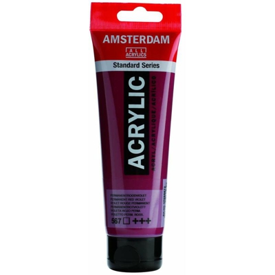 Amsterdam Acrylic 120 ml Viola Permanente Rosso - HAMMELEY